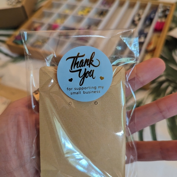 Azulejo Tile Statement Earrings - Picture 7 of 13